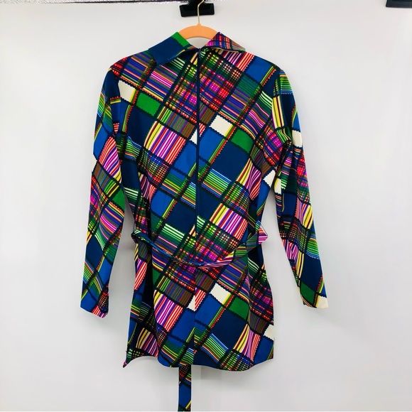 Vintage Sunny South Fashions Belted Blouse Womens 30 Used Dallas - Picture 2 of 12